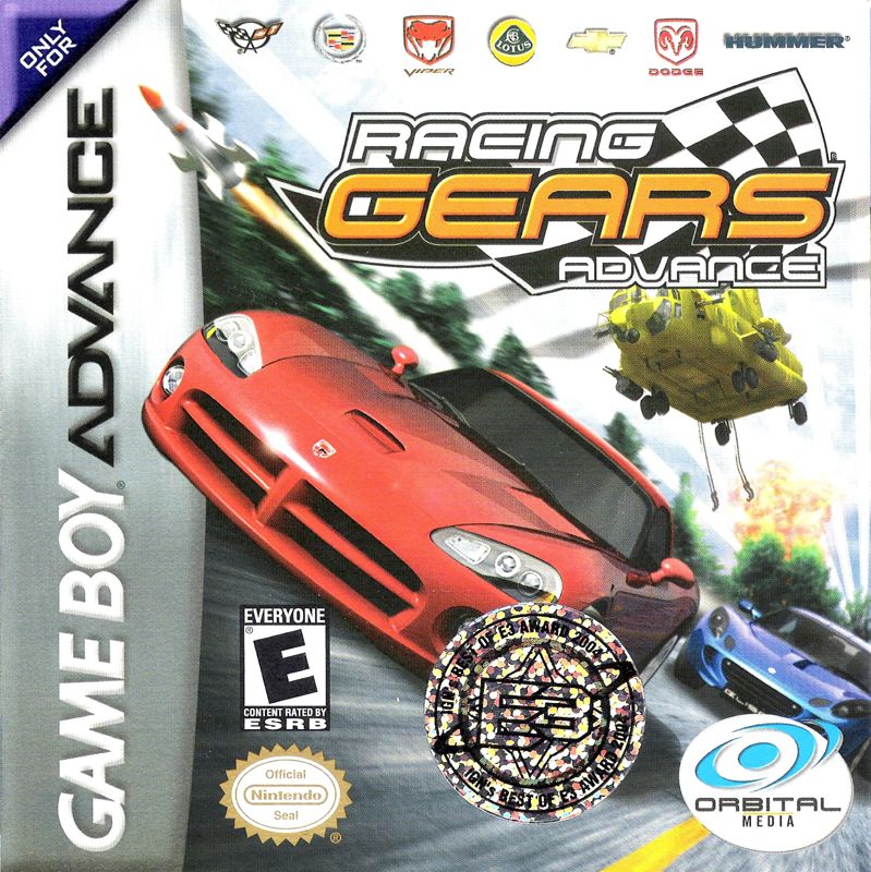 Racing Gears Advance box art for GameBoy Advance